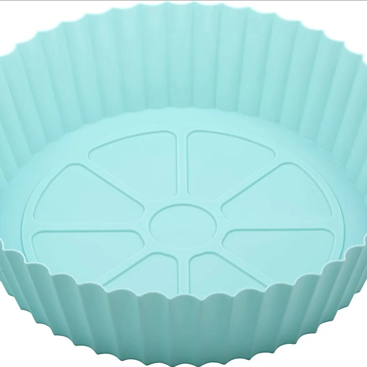 Set Of 2 Reusable Silicone Air Fryer Liners Heat Resistant Dishwasher Safe